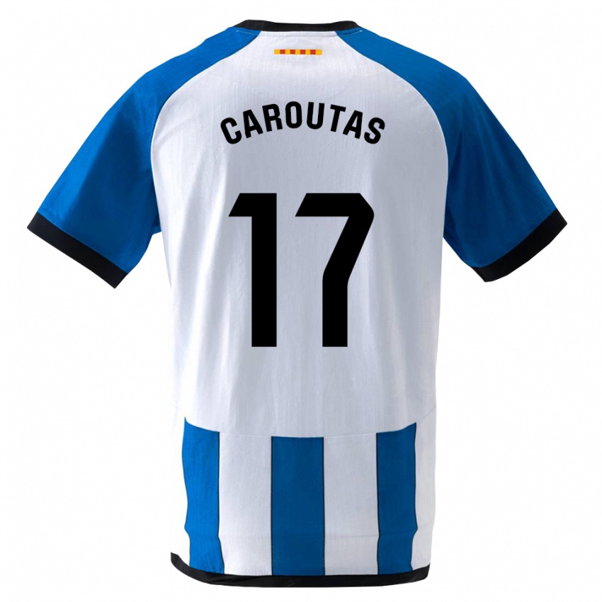 גברים Tim Caroutas #17 כחול לבן מלכותי ג'רזי ביתית 2026/27 חולצה קצרה