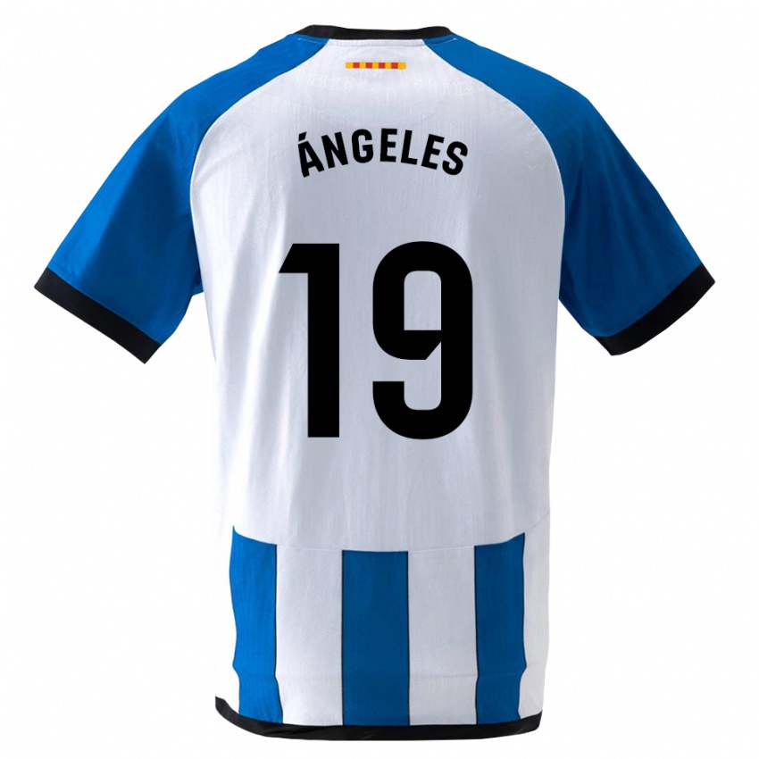 גברים Ángeles Del Álamo Sánchez #19 כחול לבן מלכותי ג'רזי ביתית 2026/27 חולצה קצרה