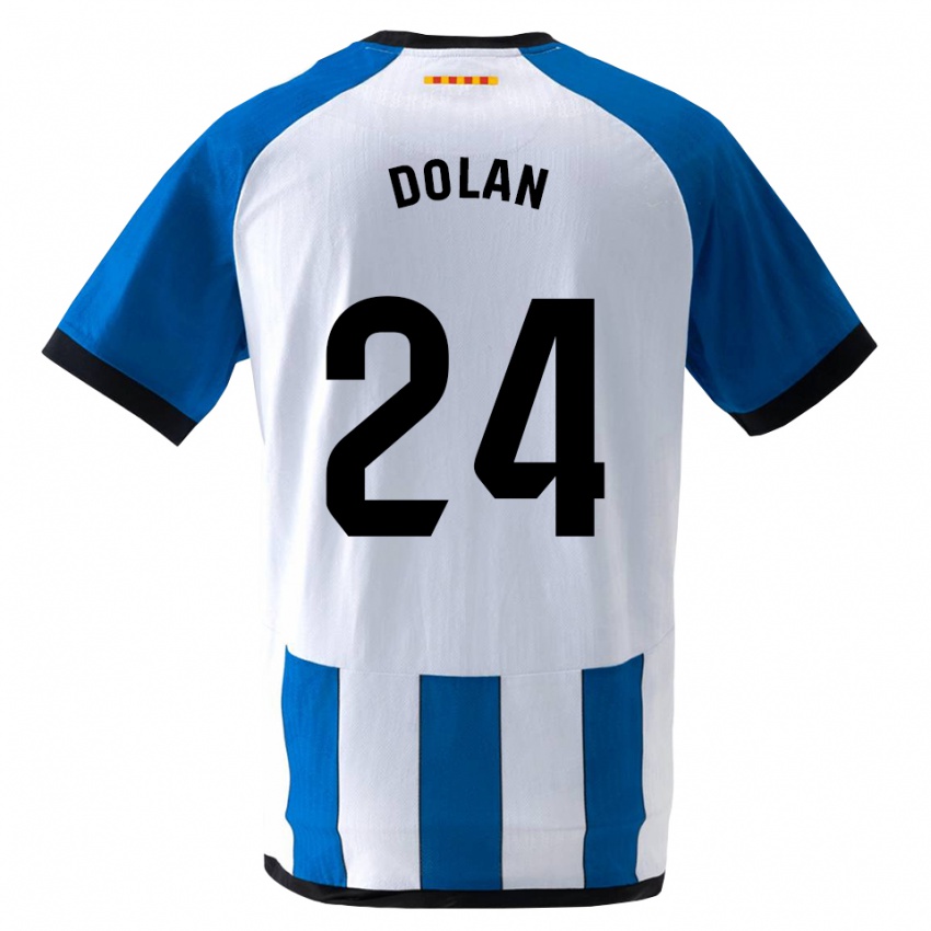 גברים Tyrhys Dolan #24 כחול לבן מלכותי ג'רזי ביתית 2026/27 חולצה קצרה