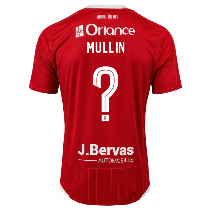 גברים Jamaal Mullin #0 לבן אדום ג'רזי ביתית 2026/27 חולצה קצרה