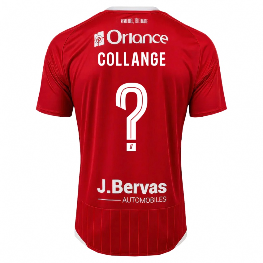 גברים Malorie Collange #0 לבן אדום ג'רזי ביתית 2026/27 חולצה קצרה