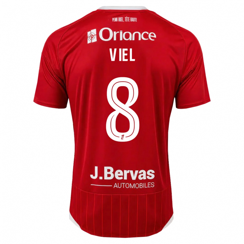 גברים Sacha Viel #8 לבן אדום ג'רזי ביתית 2026/27 חולצה קצרה