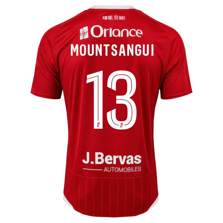גברים Warren Mountsangui #13 לבן אדום ג'רזי ביתית 2026/27 חולצה קצרה
