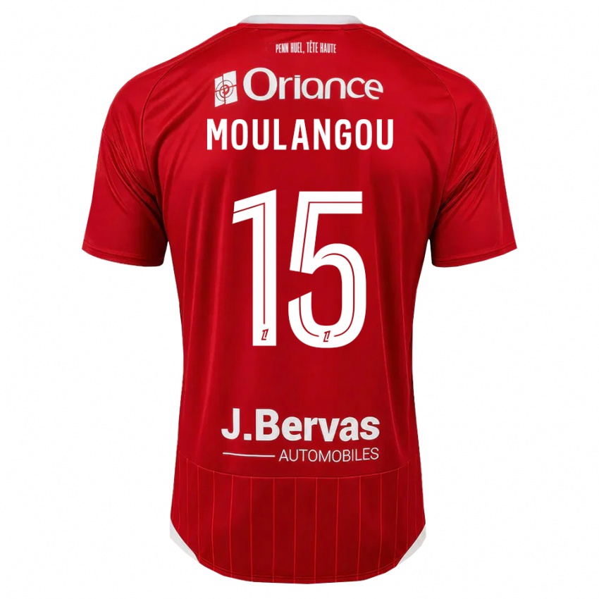 גברים Kenan Moulangou #15 לבן אדום ג'רזי ביתית 2026/27 חולצה קצרה