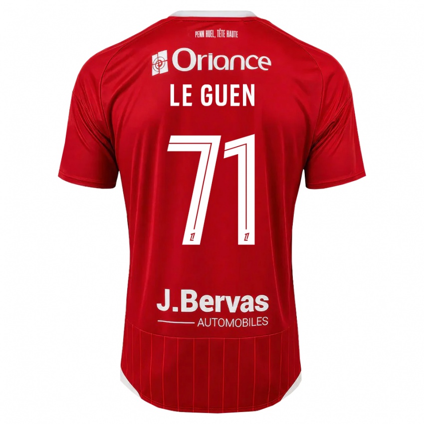 גברים Raphaël Le Guen #71 לבן אדום ג'רזי ביתית 2026/27 חולצה קצרה