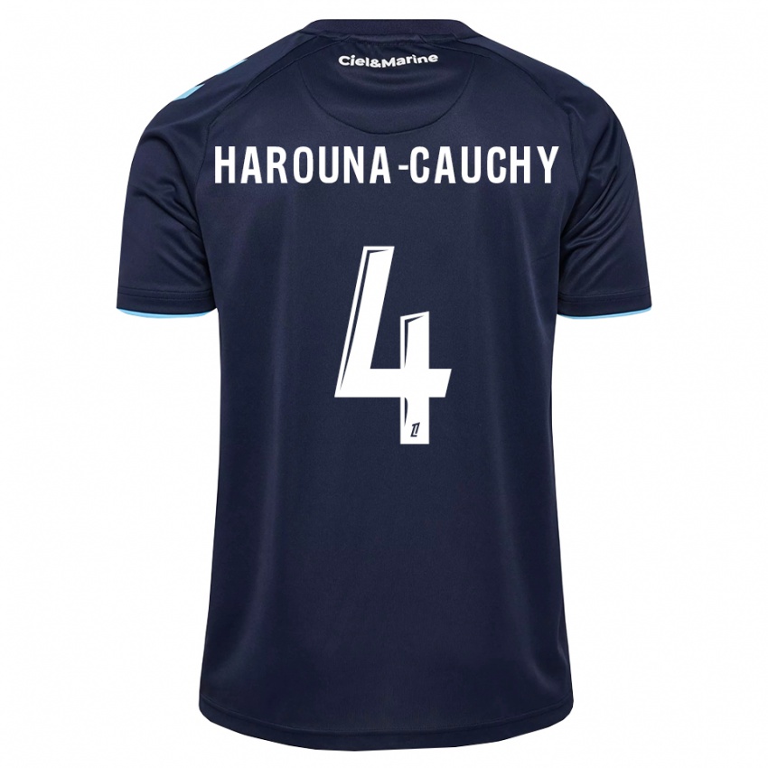 גברים Yllian Harouna-Cauchy #4 כחול חצות תכלת ג'רזי ביתית 2026/27 חולצה קצרה