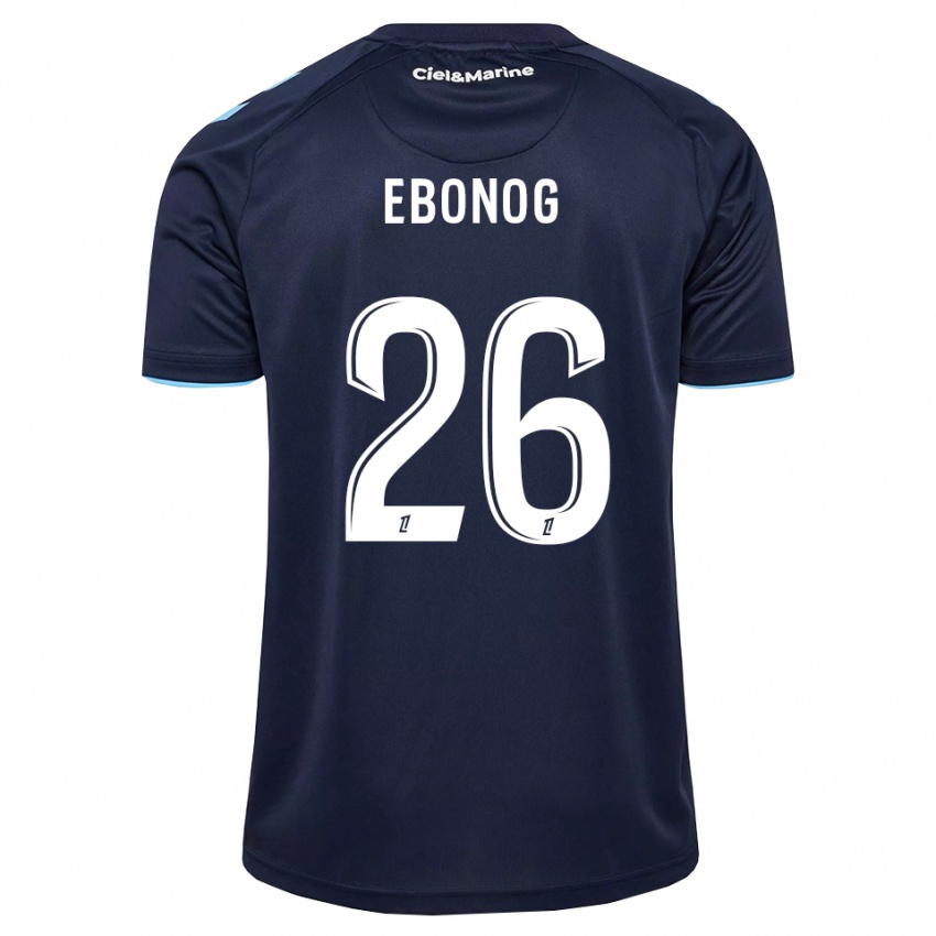 גברים Simon Ebonog #26 כחול חצות תכלת ג'רזי ביתית 2026/27 חולצה קצרה