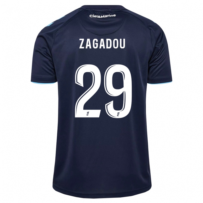 גברים Stephan Zagadou #29 כחול חצות תכלת ג'רזי ביתית 2026/27 חולצה קצרה