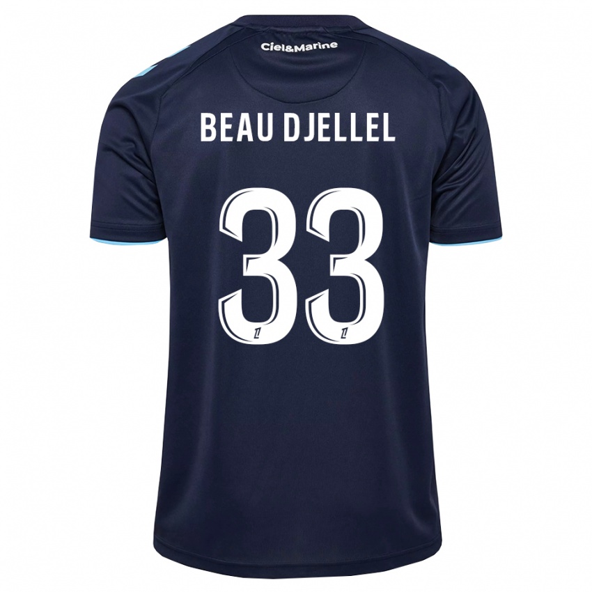 גברים Yanis Beau Djellel #33 כחול חצות תכלת ג'רזי ביתית 2026/27 חולצה קצרה