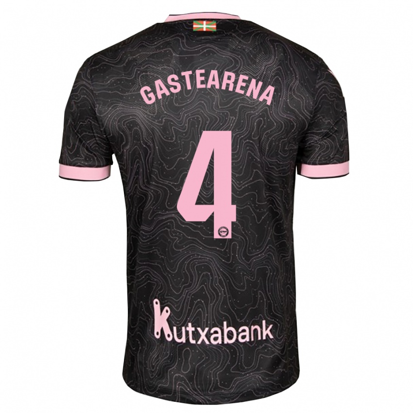 גברים Itziar Gastearena #4 שחור ורוד הרחק ג'רזי 2026/27 חולצה קצרה