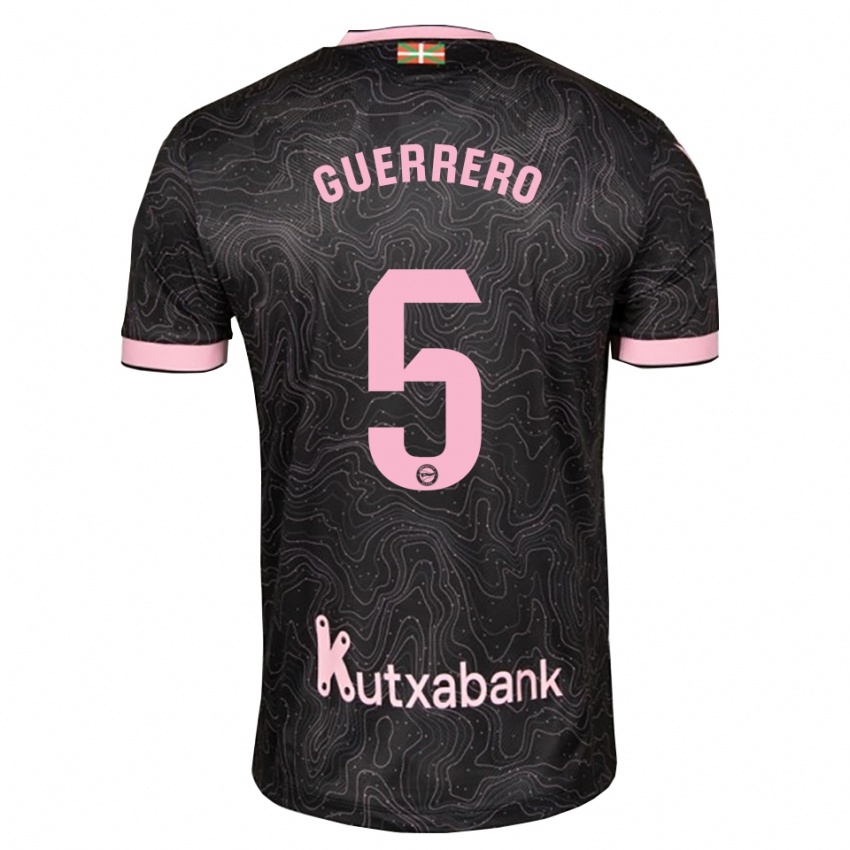 גברים Ángel Guerrero #5 שחור ורוד הרחק ג'רזי 2026/27 חולצה קצרה
