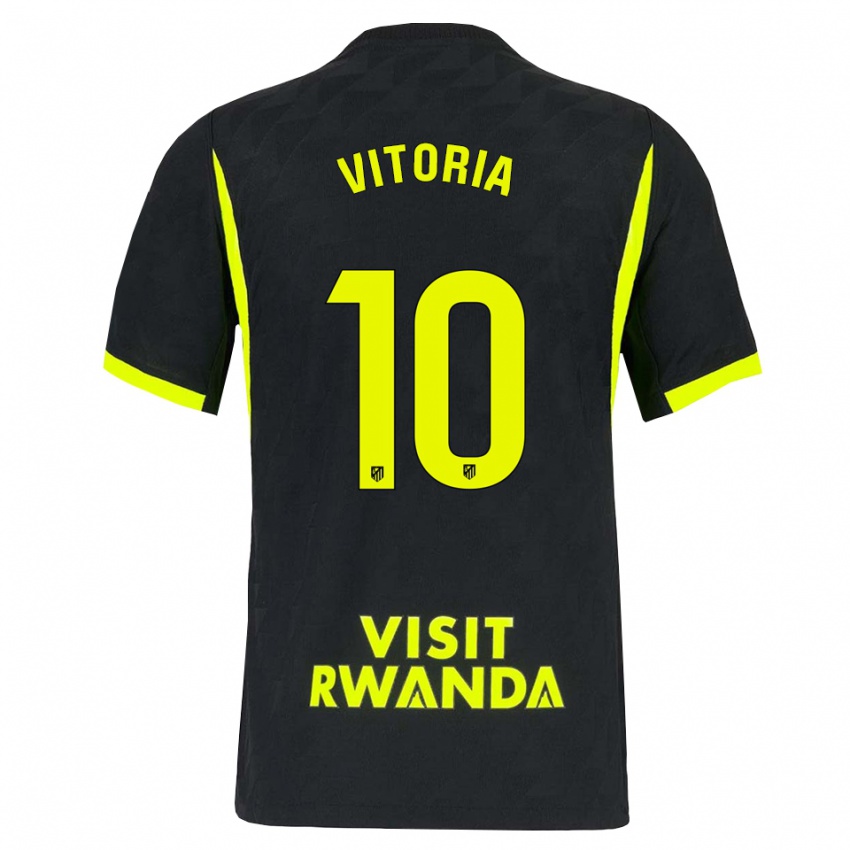גברים Ana Vitória #10 ירוק בהיר שחור הרחק ג'רזי 2026/27 חולצה קצרה