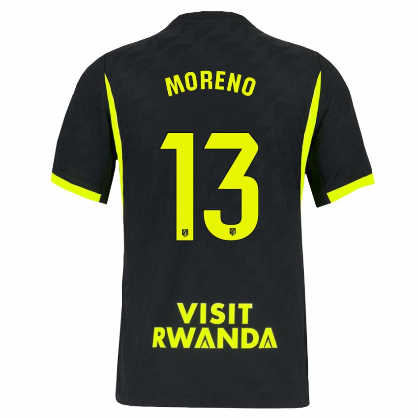 גברים Álvaro Moreno #13 ירוק בהיר שחור הרחק ג'רזי 2026/27 חולצה קצרה