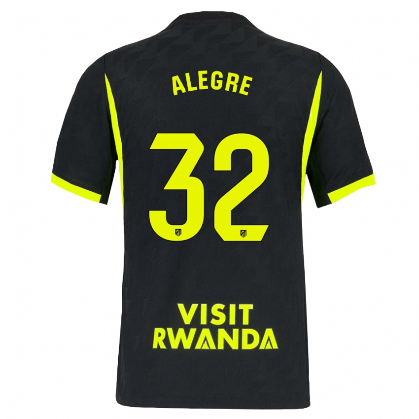 גברים Juan Alegre #32 ירוק בהיר שחור הרחק ג'רזי 2026/27 חולצה קצרה