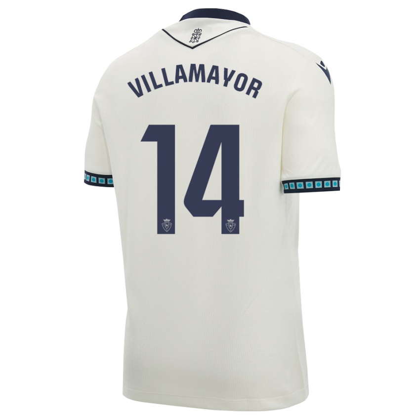 גברים Yoel Villamayor #14 לבן שחור כחול שמיים בהיר הרחק ג'רזי 2026/27 חולצה קצרה