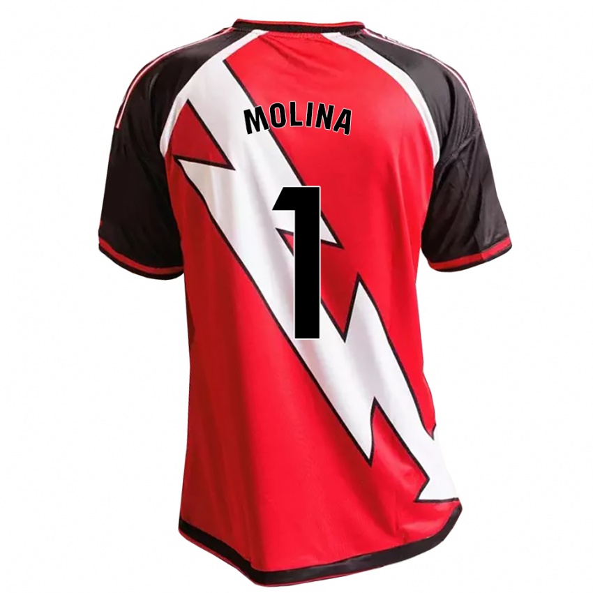 גברים Adrián Molina #1 לבן אדום שחור הרחק ג'רזי 2026/27 חולצה קצרה