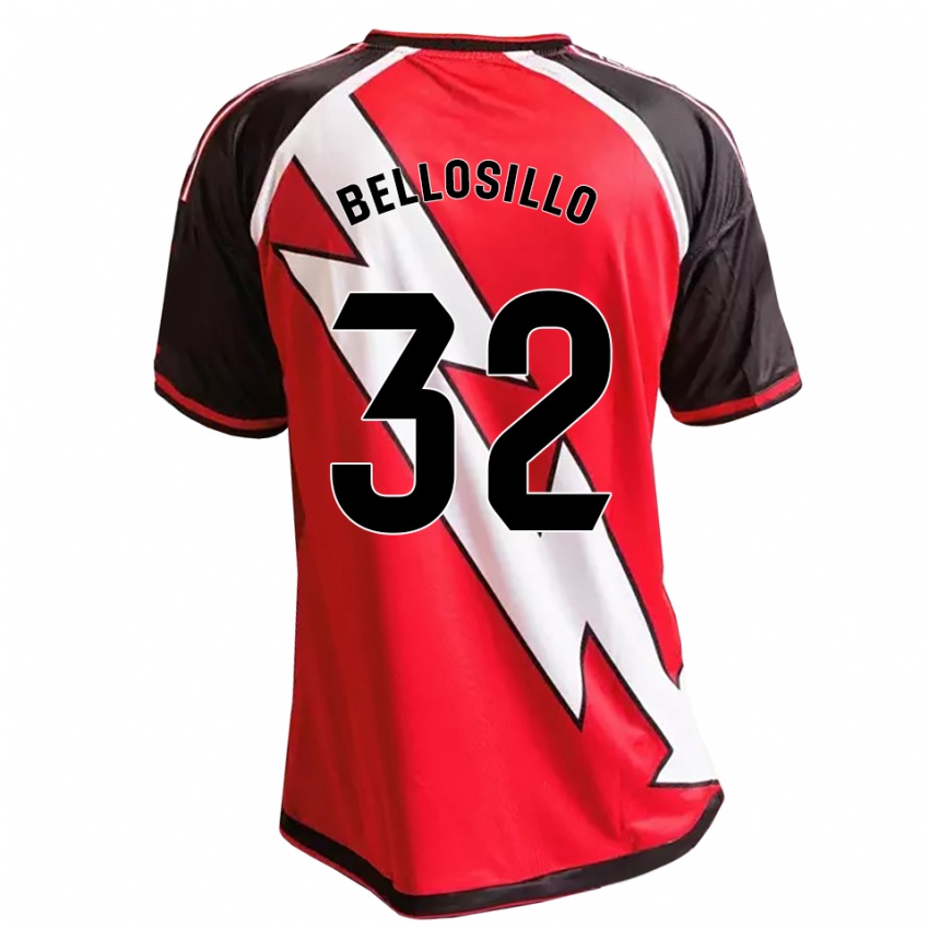 גברים Pablo Bellosillo #32 לבן אדום שחור הרחק ג'רזי 2026/27 חולצה קצרה