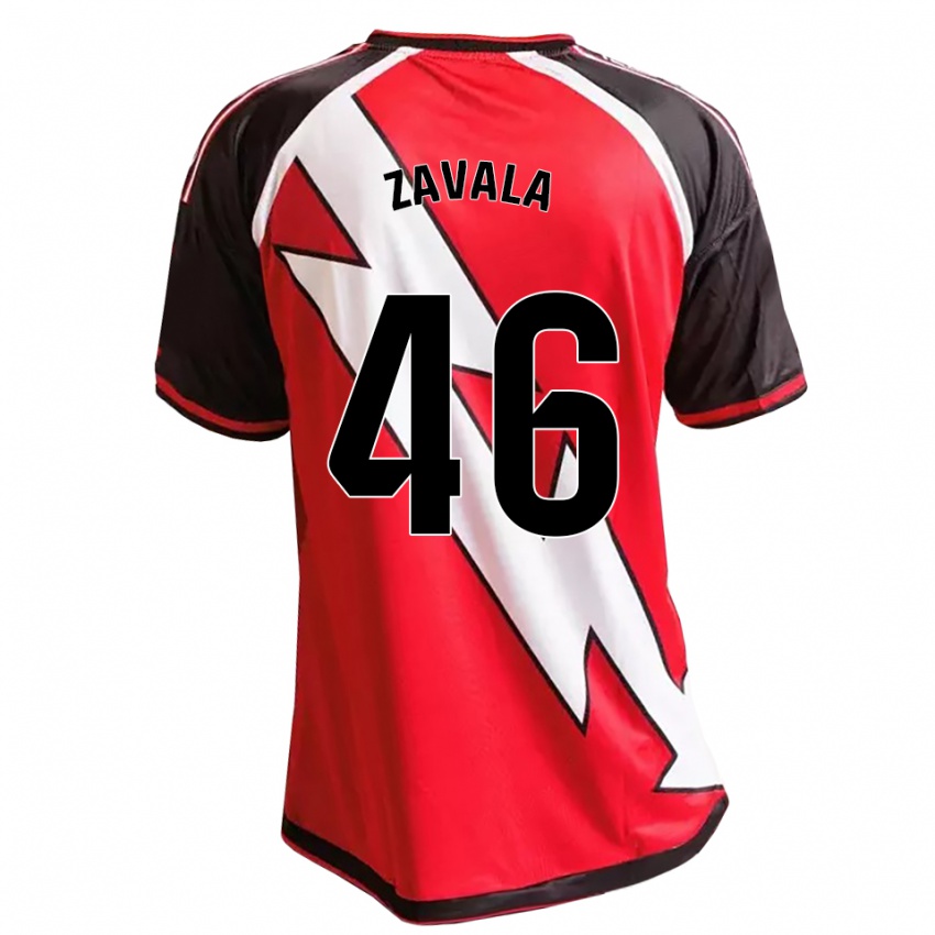 גברים Andrés Zavala #46 לבן אדום שחור הרחק ג'רזי 2026/27 חולצה קצרה