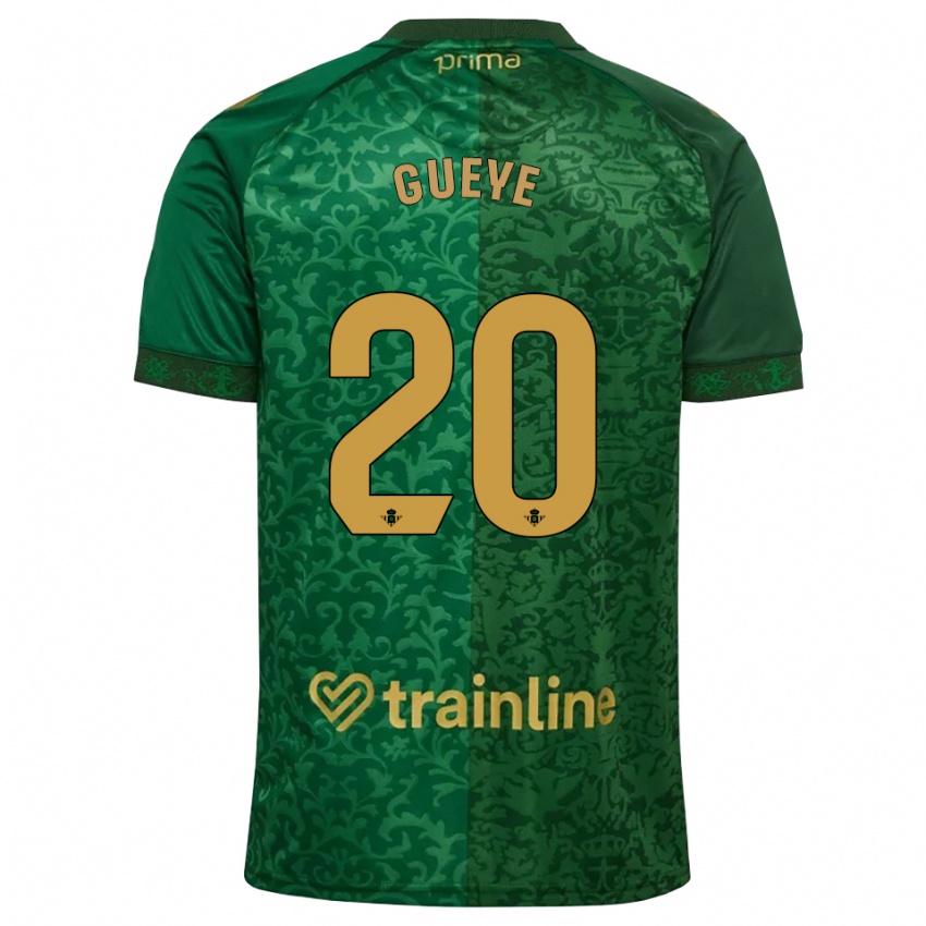 גברים Lamine Gueye #20 ירוק יער אדמדם כהה הרחק ג'רזי 2026/27 חולצה קצרה