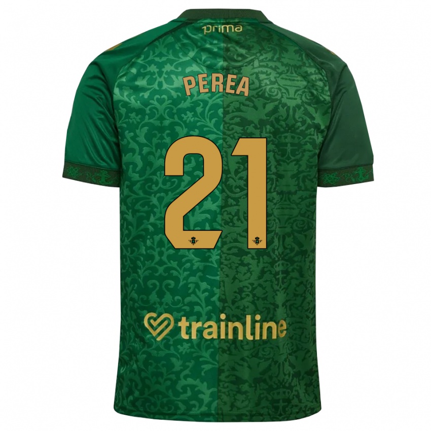 גברים Paula Perea #21 ירוק יער אדמדם כהה הרחק ג'רזי 2026/27 חולצה קצרה