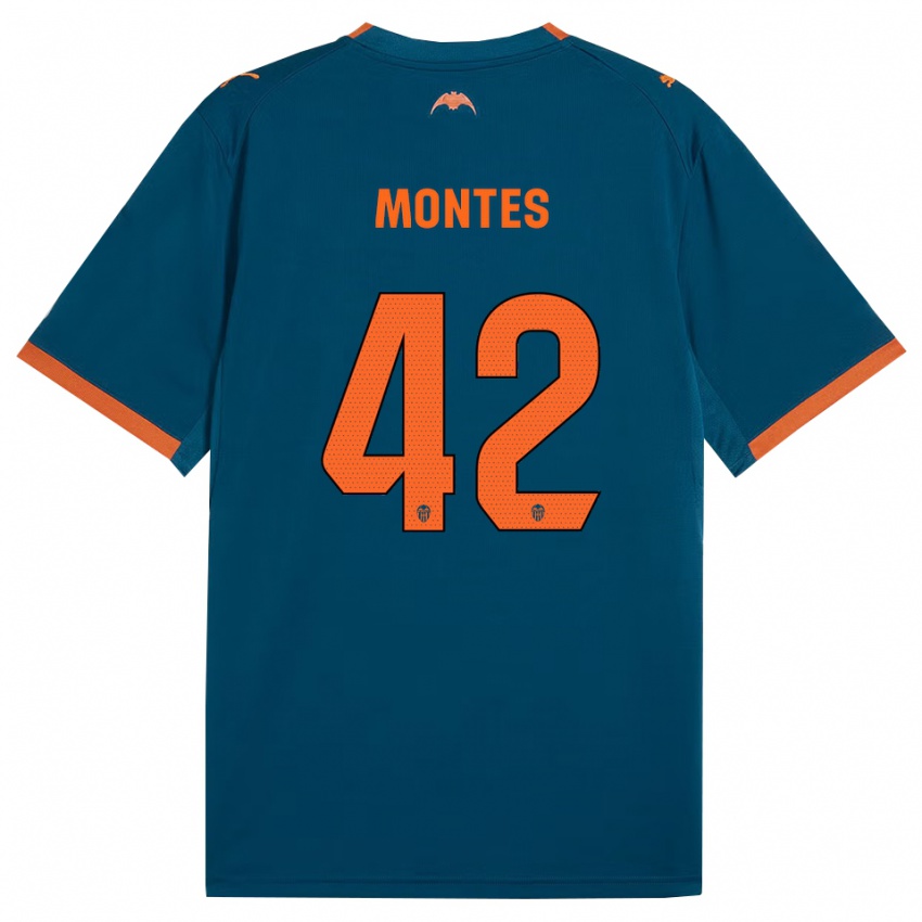 גברים Jan Montes #42 כחול דודג' כתום הרחק ג'רזי 2026/27 חולצה קצרה