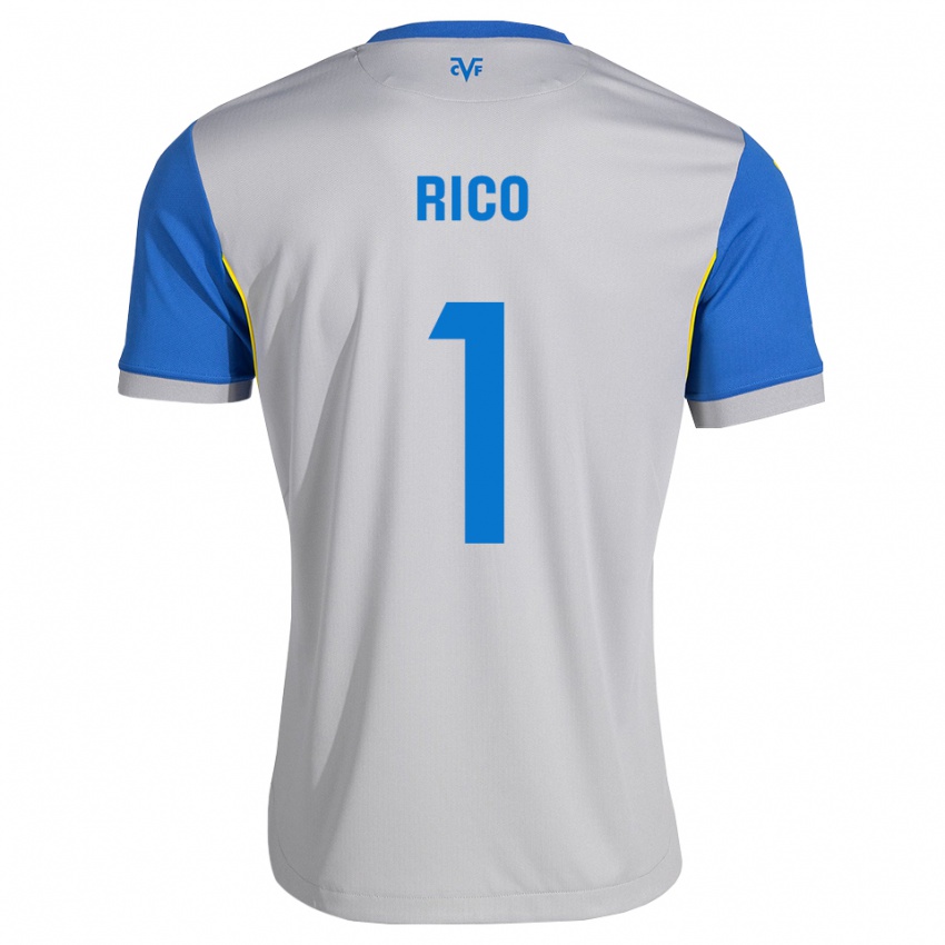 גברים Leo Rico #1 כחול דודג' אפור הרחק ג'רזי 2026/27 חולצה קצרה