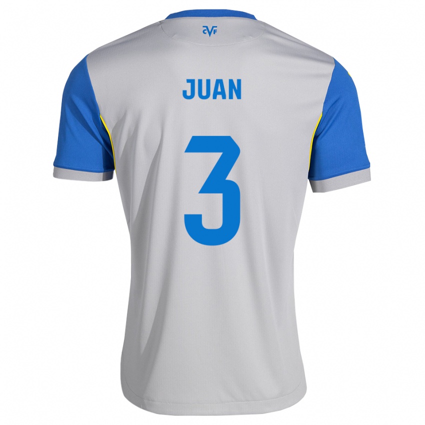 גברים Sergi Juan #3 כחול דודג' אפור הרחק ג'רזי 2026/27 חולצה קצרה