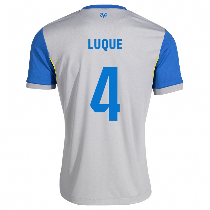 גברים Pedro Luque #4 כחול דודג' אפור הרחק ג'רזי 2026/27 חולצה קצרה
