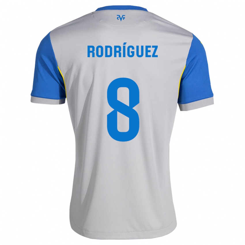 גברים Unai Rodríguez #8 כחול דודג' אפור הרחק ג'רזי 2026/27 חולצה קצרה