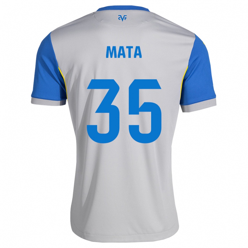 גברים Jordi Mata #35 כחול דודג' אפור הרחק ג'רזי 2026/27 חולצה קצרה