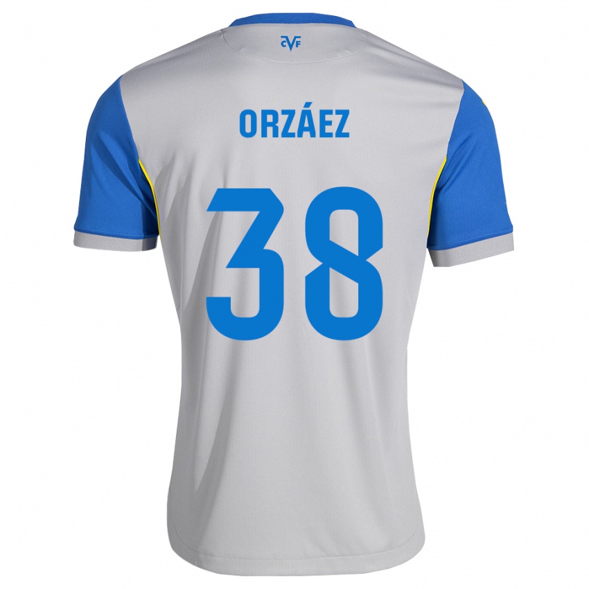 גברים Sergio Orzáez #38 כחול דודג' אפור הרחק ג'רזי 2026/27 חולצה קצרה