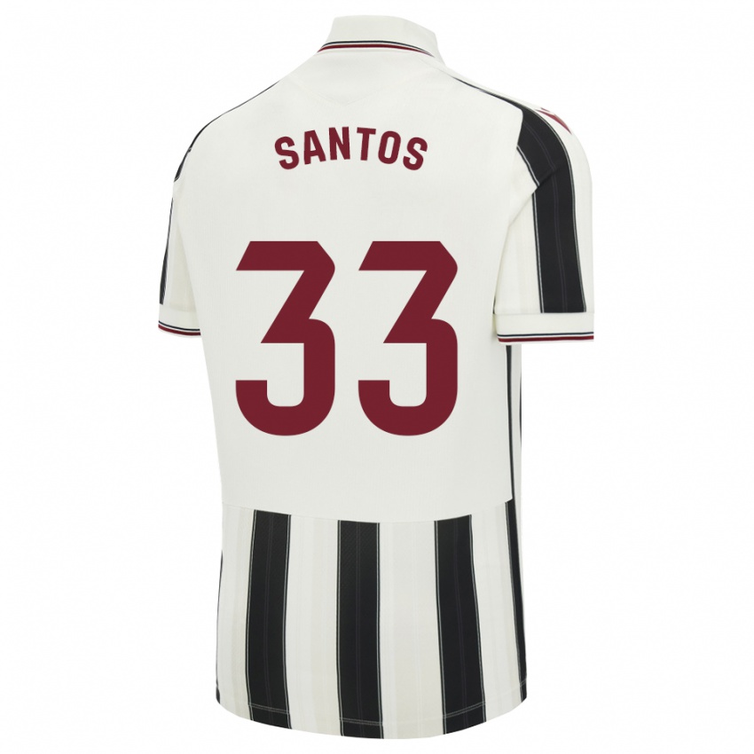 גברים Marc Santos #33 לבן אדום שחור הרחק ג'רזי 2026/27 חולצה קצרה