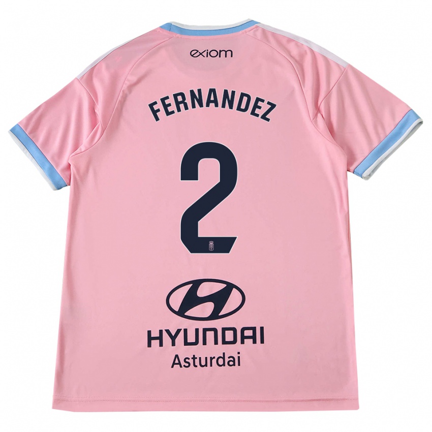 גברים Adrián Fernández #2 כחול תירס ורוד הרחק ג'רזי 2026/27 חולצה קצרה