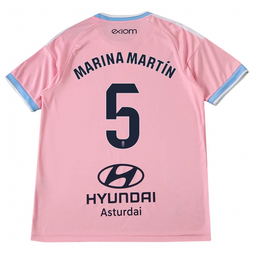 גברים Marina Martín #5 כחול תירס ורוד הרחק ג'רזי 2026/27 חולצה קצרה