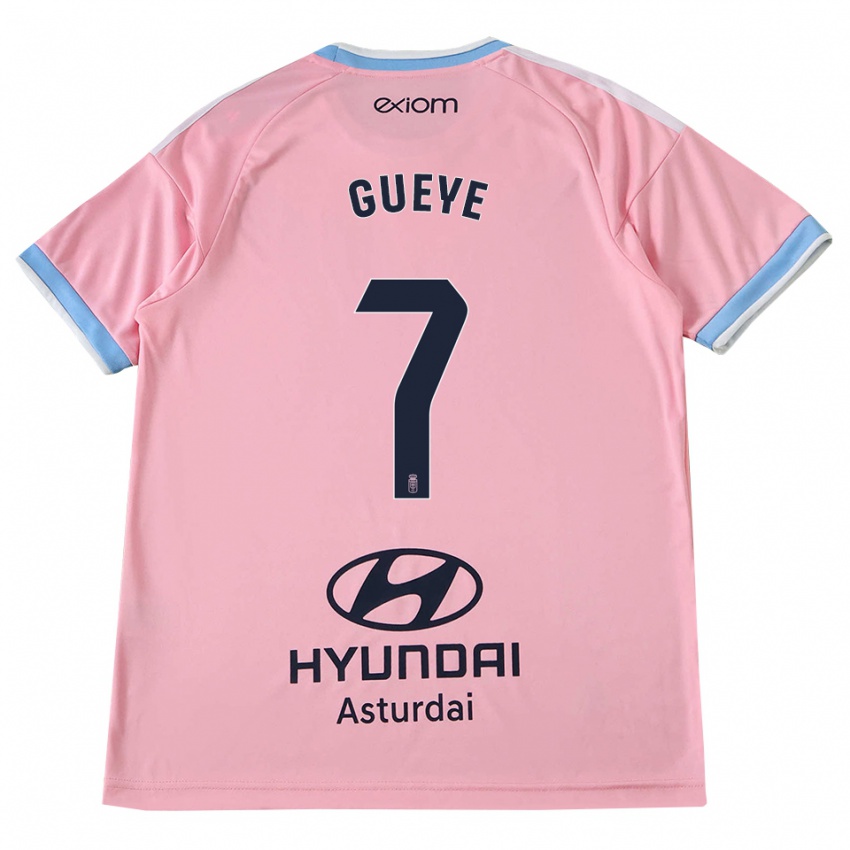 גברים Lamine Gueye #7 כחול תירס ורוד הרחק ג'רזי 2026/27 חולצה קצרה
