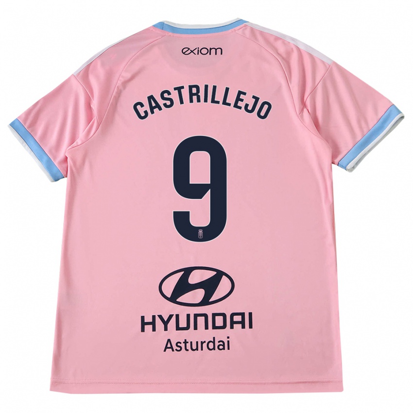 גברים Guillermo Castrillejo #9 כחול תירס ורוד הרחק ג'רזי 2026/27 חולצה קצרה