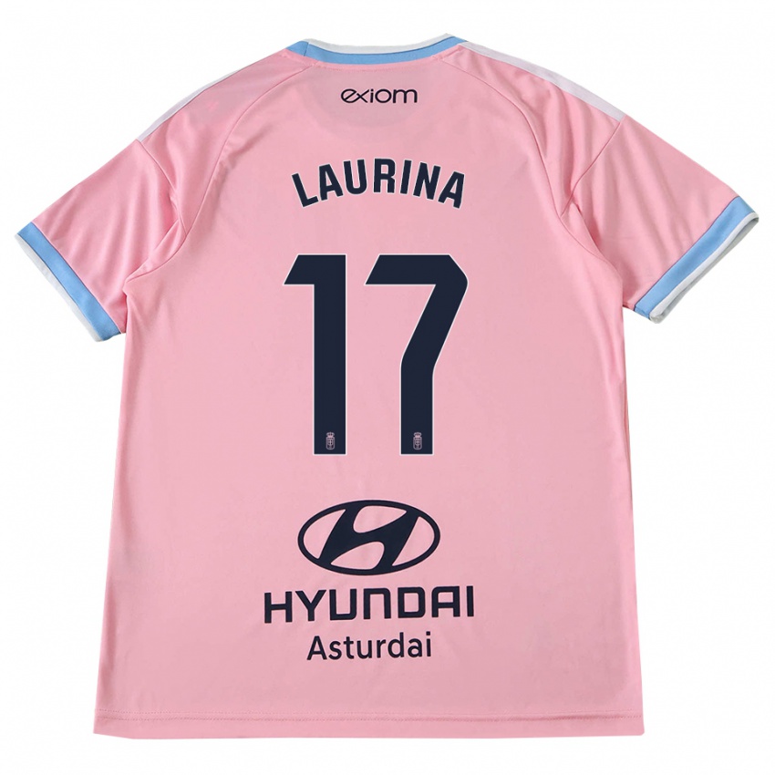 גברים Laura Gutiérrez #17 כחול תירס ורוד הרחק ג'רזי 2026/27 חולצה קצרה