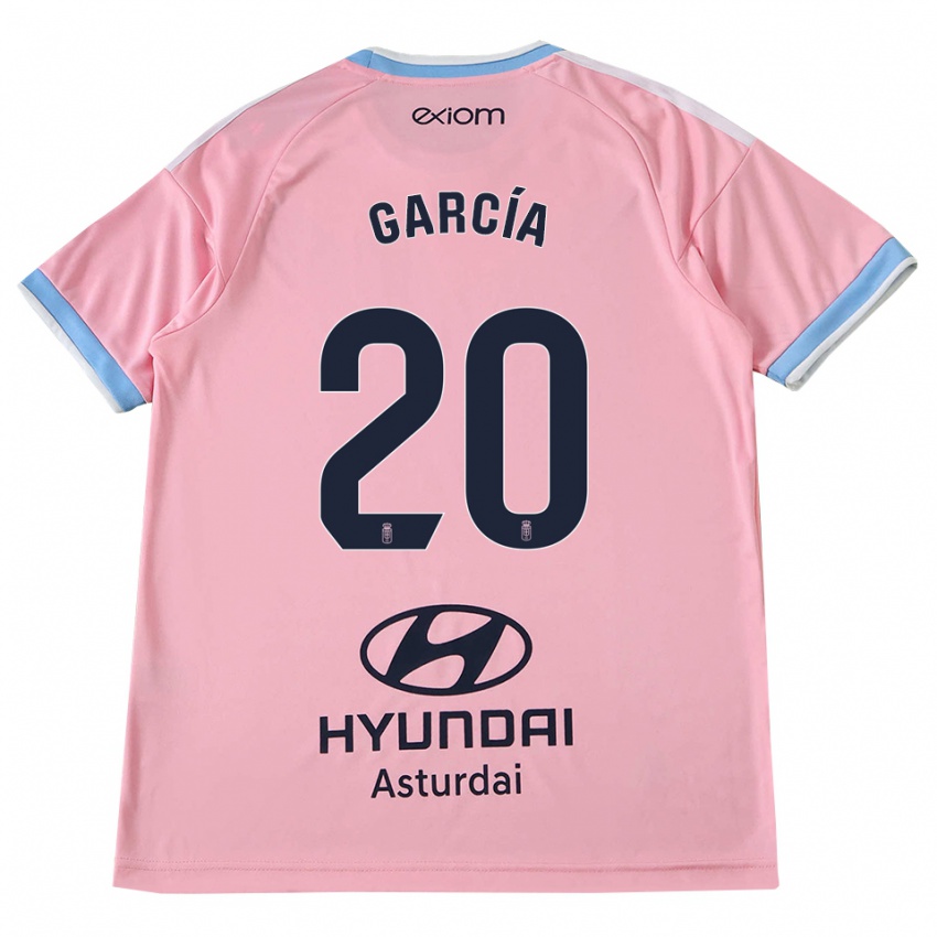 גברים Pelayo García #20 כחול תירס ורוד הרחק ג'רזי 2026/27 חולצה קצרה
