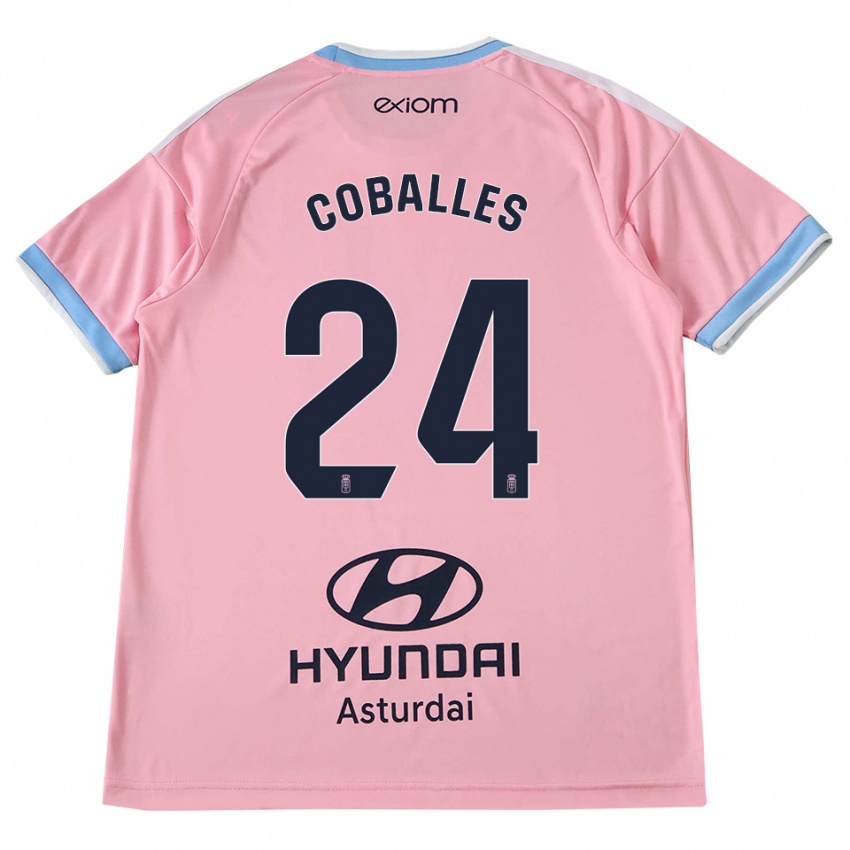 גברים Jaime Coballes #24 כחול תירס ורוד הרחק ג'רזי 2026/27 חולצה קצרה