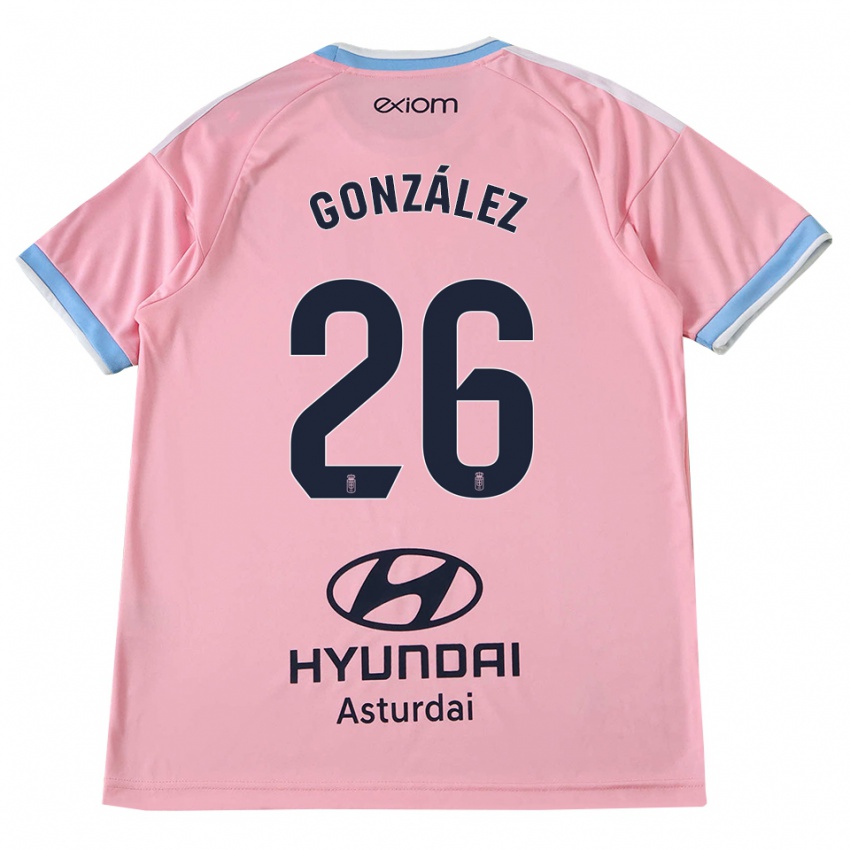 גברים Miguel González #26 כחול תירס ורוד הרחק ג'רזי 2026/27 חולצה קצרה