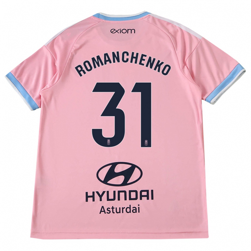 גברים Kiril Romanchenko #31 כחול תירס ורוד הרחק ג'רזי 2026/27 חולצה קצרה