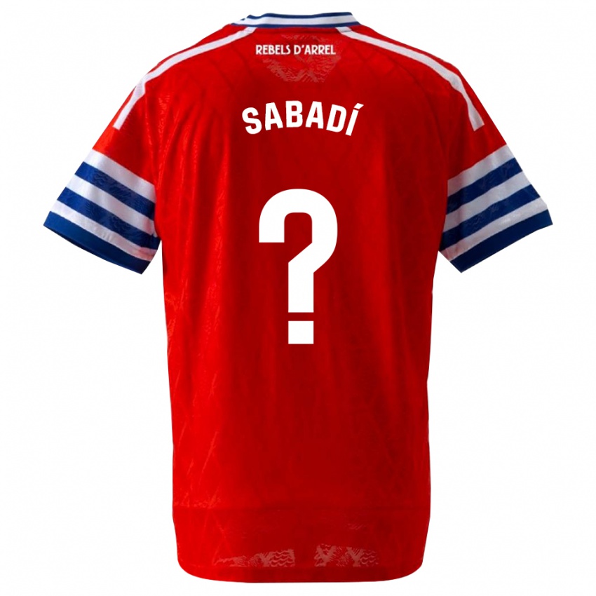גברים Pol Sabadí #0 כחול מלכותי אדום הרחק ג'רזי 2026/27 חולצה קצרה