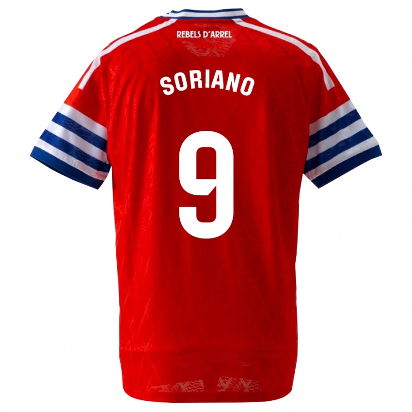 גברים Aarón Soriano #9 כחול מלכותי אדום הרחק ג'רזי 2026/27 חולצה קצרה
