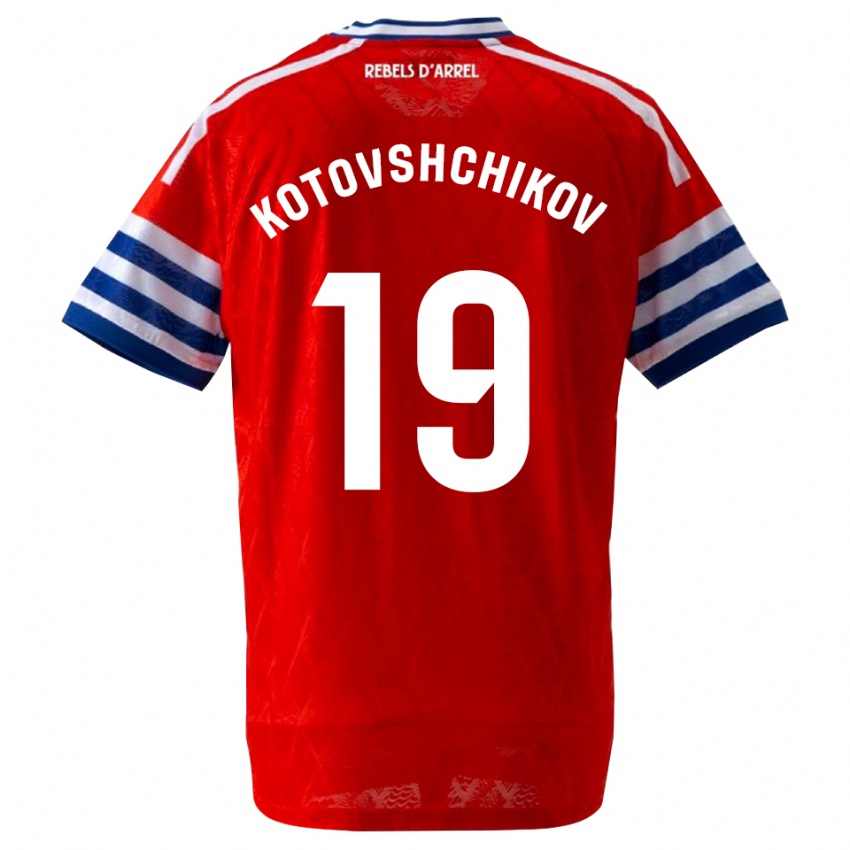 גברים Makar Kotovshchikov #19 כחול מלכותי אדום הרחק ג'רזי 2026/27 חולצה קצרה