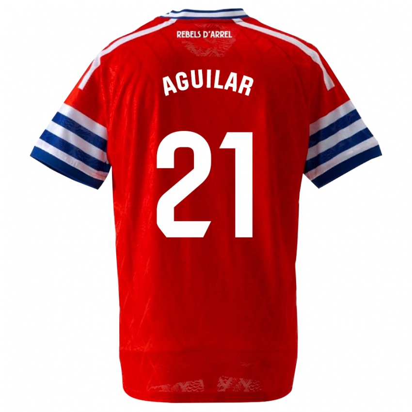 גברים Rubén Aguilar #21 כחול מלכותי אדום הרחק ג'רזי 2026/27 חולצה קצרה