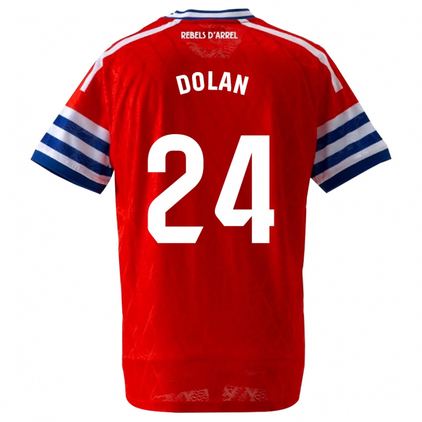 גברים Tyrhys Dolan #24 כחול מלכותי אדום הרחק ג'רזי 2026/27 חולצה קצרה