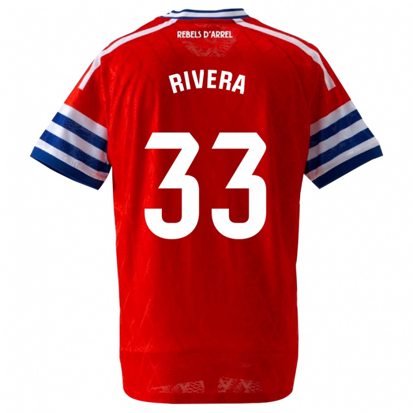 גברים Pol Rivera #33 כחול מלכותי אדום הרחק ג'רזי 2026/27 חולצה קצרה