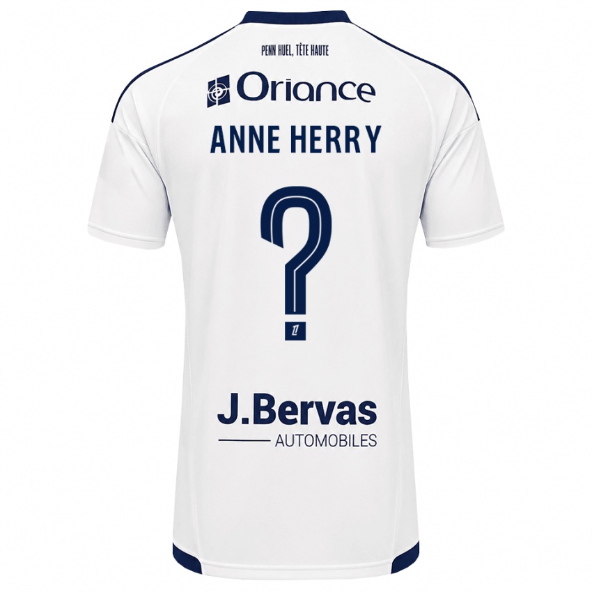 גברים Lou Anne Herry #0 כחול צי לבן הרחק ג'רזי 2026/27 חולצה קצרה