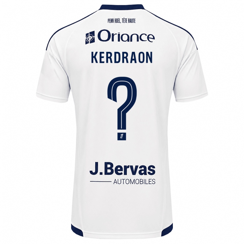 גברים Jade Kerdraon #0 כחול צי לבן הרחק ג'רזי 2026/27 חולצה קצרה