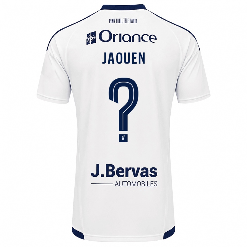 גברים Léane Jaouen #0 כחול צי לבן הרחק ג'רזי 2026/27 חולצה קצרה